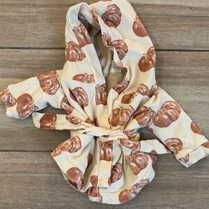 Kate Quinn harvest pumpkin robe 0-12m